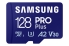Samsung MB-MD128SA 128GB PRO Plus MB-MD128SA MicroSDXC UHS-I Class 10 - Read: up to 180MB/s, Write: up to 130MB/s
